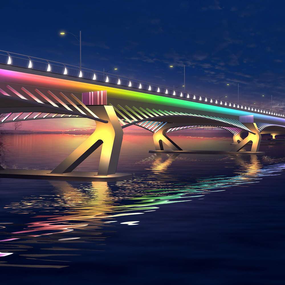 waterproof led strip light for bridge